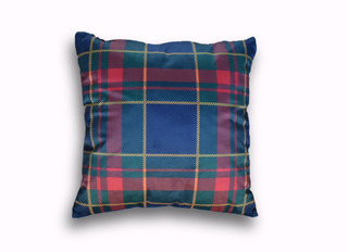 Dekoračný zamatový vankúš Spirit Plaid – Dizajnové vankúše, ručne šitý SK