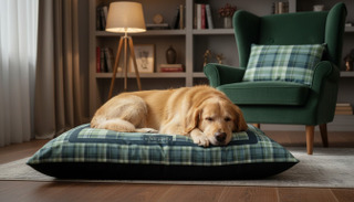 Dekoračný zamatový vankúš Classy Plaid – Dizajnové vankúše, ručne šitý SK