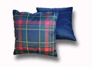 Dekoračný zamatový vankúš Spirit Plaid – Dizajnové vankúše, ručne šitý SK