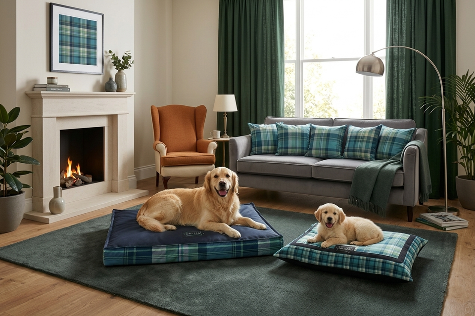 Dekoračný zamatový vankúš Classy Plaid – Dizajnové vankúše, ručne šitý SK