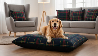 Cushion Dog Bed Spirit Plaid | Gauchitto
